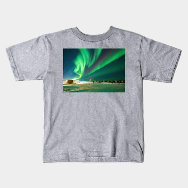 Arctic Oasis Kids T-Shirt by vincentledvina